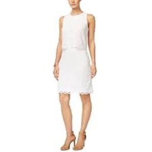 CHARTER CLUB Lace Popover Sheath Dress